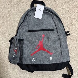 Nike Air Jordan Backpack With Pencil Case Carbon Heather 9A0503-GEH